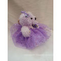 Children Toy Gifts Beautiful Purple Color Plush Teddy Bear Toy